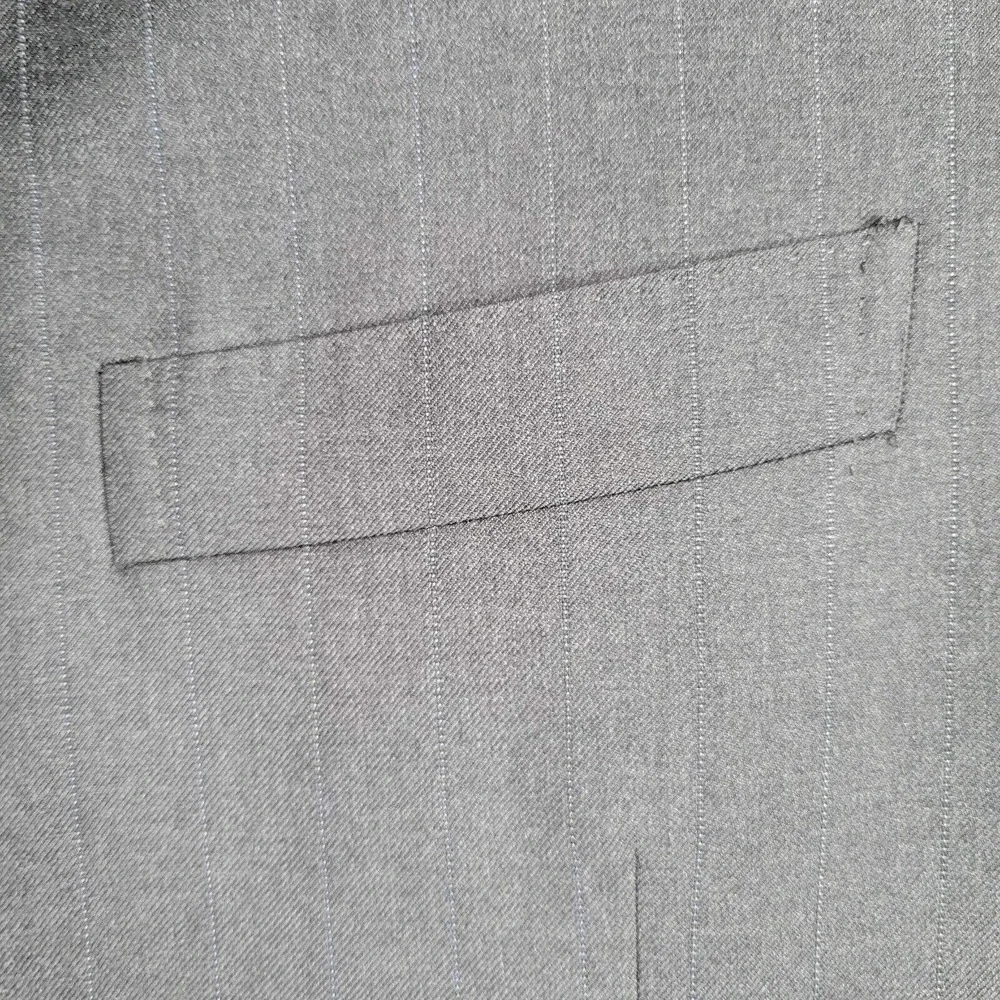 CANALI Coat Sport Jacket Blazer Wool Gray Stripe Two Button Mens 52 US 42